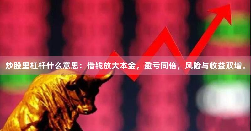 炒股里杠杆什么意思：借钱放大本金，盈亏同倍，风险与收益双增。